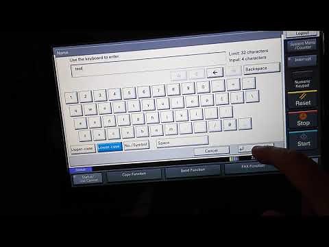 How to add a scanner email address to a Utax or Kyocera copier