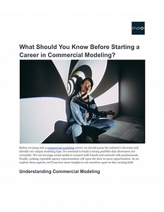 What Should You Know Before Starting a Career in Commercial Modeling_ - SlideServe