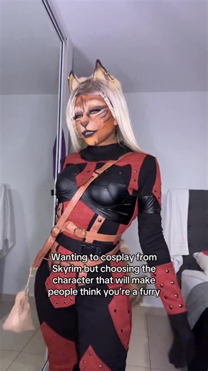 Or maybe i am? Idk anymore looking back at my track record 😔 • • #cosplay #skyrim #khajiit #skyrimcosplay #oblivion #darkbrotherhood #khajiitcosplay #furry #cosplayer #elderscroll #elderscrollsskyrim | Natylikespizza's Cosplay