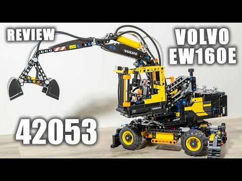 LEGO 42053 Review | LEGO Volvo EW160E Excavator | Review 42053 LEGO Technic 2016 Pneumatic