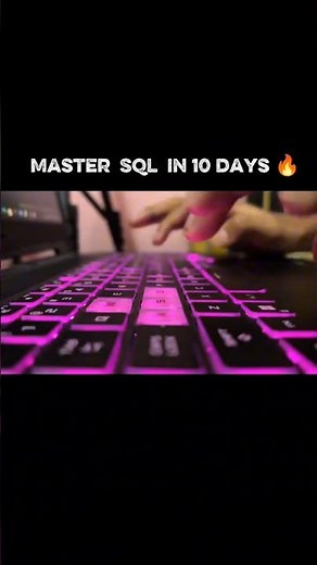 SQL Zero to Hero 🚀 #coding #learning #developer #sql #reels