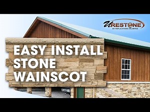 Easy Install Stone Wainscot - Urestone Faux Stone Panels