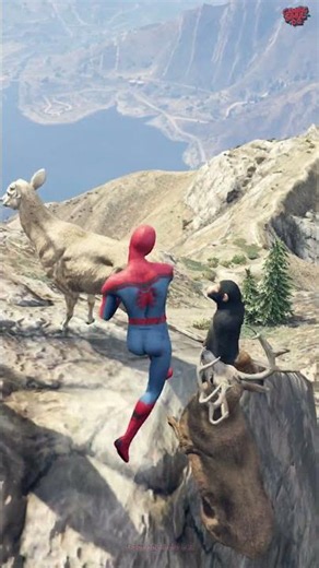 GTA 5 Spiderman Unexpected Chaos 😂 | Vol.371 | Shorts