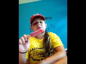 Popsicle challenge from glozell