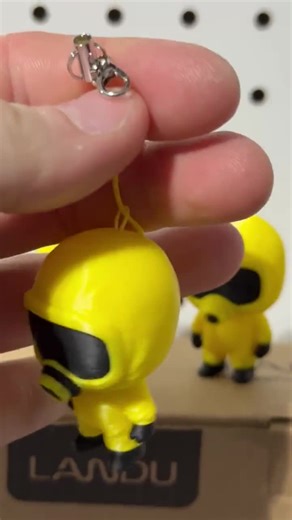 Chibi Hazmat Keychain & Desk Buddy Figurine – Cute Mini Hazmat Suit Character | 3D Printed Collectible | Safety | Gift for Lab Science - Etsy