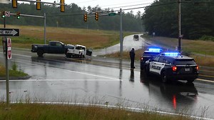 Concord, N.H. 7/3/25 A two pickup crash at the entrance to I-89N on Clinton St. Details to come from Concord NH Patch | News 603