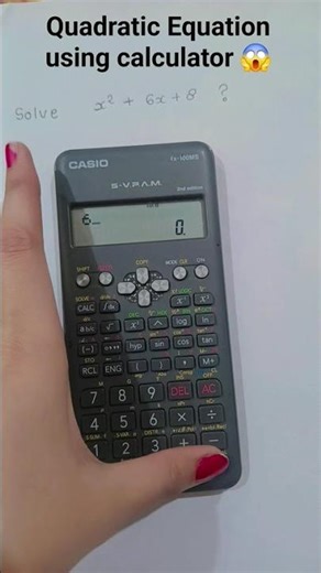 how to solve quadratic equations using scientific calculator?#casio#tricks#shorts
