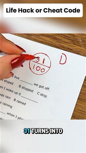 Life Hack or Cheat Code? 🍎✍️ #shorts