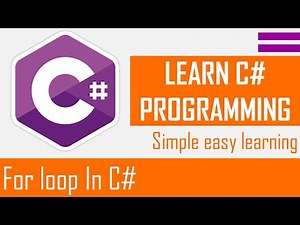 For Loop In C# | C# Tutorial For Beginners | Asp.Net Tutorials