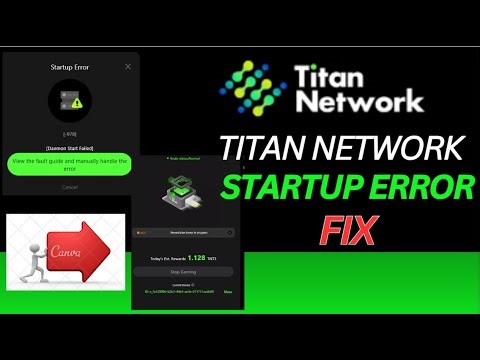 Titan Network Airdrop node run problem | Startup Error Fix | Daemon Start Failed |