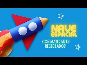 Nave espacial con tubo de papel higiénico