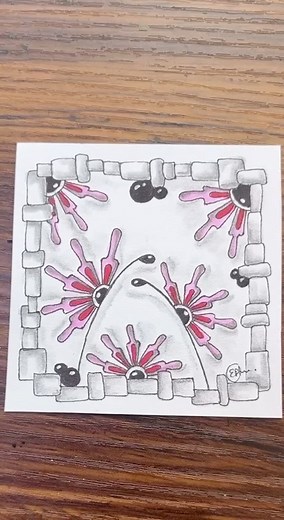 28K views · 193 reactions | Zentangle Pattern -Splashies | Drawing Tutorial For Beginners #zentangle #doodle #zendoodle #art #zenart #mindfulart #trending #viral #painting #easyart | Easy Art | Facebook