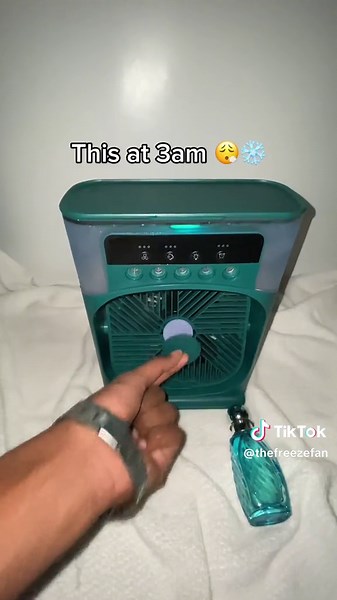 If you hate the heat, you NEED this!🥶💨❄️ #fan #summer #aircooler #summervibes