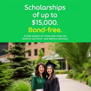Scholarships of up to $15,000, bond-free. Exclusively for Grab driver- & delivery-partners | Grab | Facebook