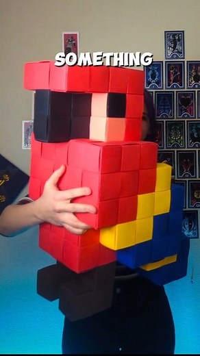 740K views · 38K reactions | I built a GIANT paper Minecraft Parrot! ONLY USING PAPER! NO glue and NO tape! What should I make next? 殺 #minecraft #MinecraftArt #pixelart #easyastry | Easy As Try | Facebook