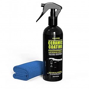 FOLLOWIN Ceramic Coating for Cars,Detail Products,Ceramic Detail Spray,High Hydrophobic Bead Maker,Gloss & Shine Paint Sealant,Quick Spray & Wipe Application,10.5oz