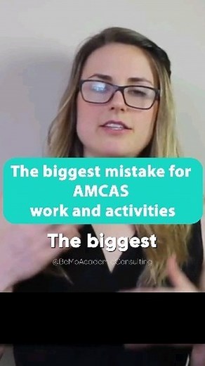 Want to avoid a common mistake when filling in your AMCAS Work and...