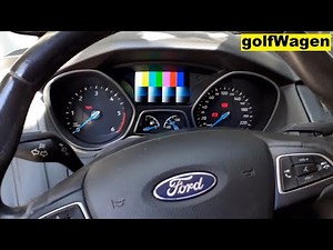 Ford Focus MK3 instrument cluster hidden test menu