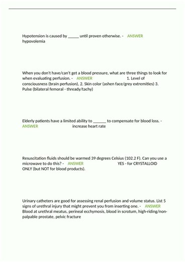 Advanced Trauma Life SupportATLS EXAMS REVIEW