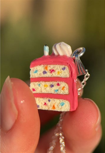 Birthday Cake Necklace Tutorial: Create Miniature Delights