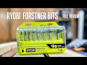Ryobi 8-Piece X-Wing Forstner Bit Set Review | A9FS8R1 Woodworking Drill Bits
