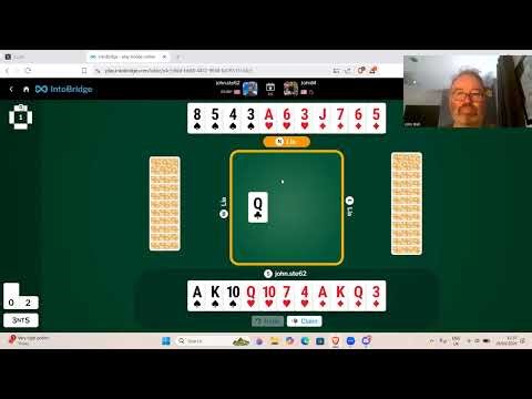 5 hands against top bridge player John Mcallister 19th April 2026