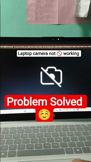 Laptop camera not working.hp laptop camera problem solved .#shorts# camera problem solved .