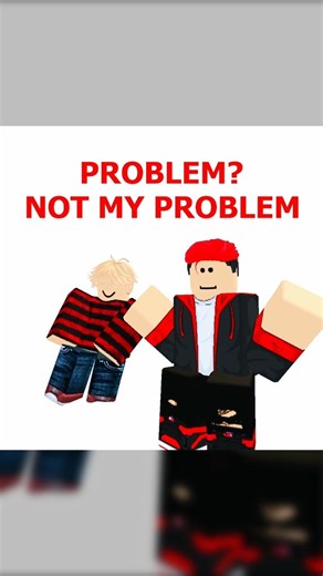 Not My Problem 🤷 #roblox #animation #gumball