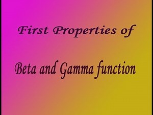 VTU Engineering Maths 2 Beta & Gamma function property 1 by easy maths