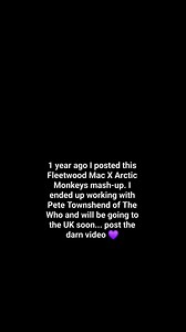 3M views · 52K reactions | 1 year ago I posted this Fleetwood Mac X Arctic Monkeys mash-up. I ended up working with Pete Townshend of The Who and will be going to the UK soon... post the darn video  #guitar #fleetwoodmac #arcticmonkeys #thewho | Inge Lamboo | Facebook