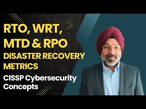 RTO, WRT, MTD & RPO Disaster Recovery Metrics: Essential CISSP 2026 Cybersecurity Concepts Explained