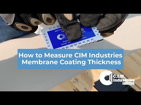 How to measure CIM Industries membrane coating thickness #Waterproofing #ConcreteWaterproofing