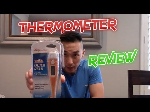 Walgreens Digital Thermometer Demo & Review