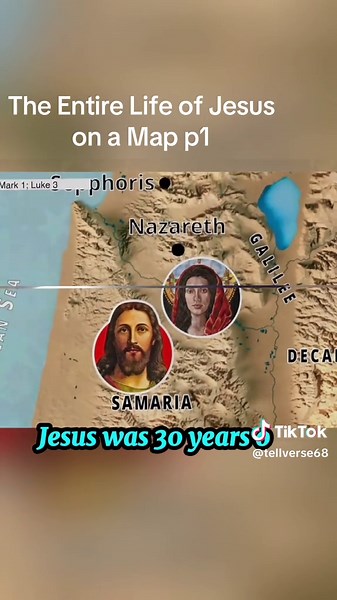 Explore the Life of Jesus on a Detailed Map