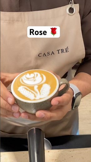 Most beautiful latte art rose 🌹 #latteart #coffeelatteart #tutorial #rose