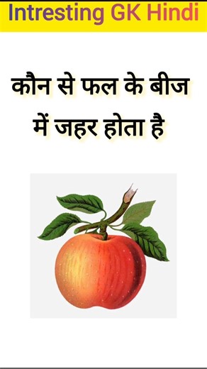 कौन से फल के बीच में ज़हर होता है? 😱 | Interesting GK Question | Amazing Facts