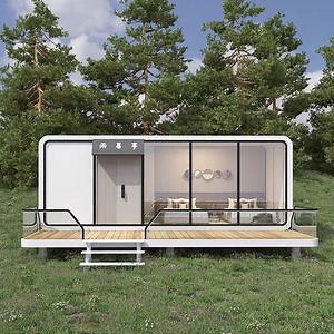 [Hot Item] Luxury Modern Portable Movable Modular Modern Capsule House Apple Cabin