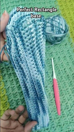 Crochet Rectangle base|Simple and easy method #crochet #howtocrochet #lovecrochet