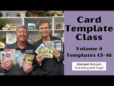 Handmade Card Ideas Made With Card Templates | Card Template Class Vol. 4