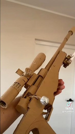 Upgrade my Cardboard Sniper #cardboard #cardboardgun #gun #dc #tutorial #sniper #military