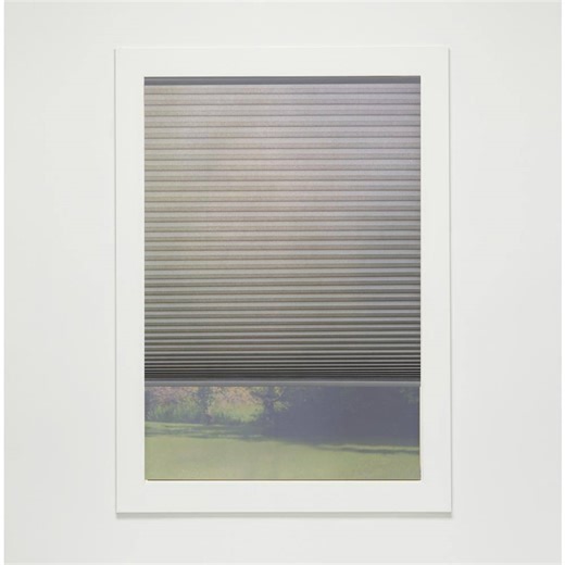 Check The Home Depot's Q&A Before Buying: Perfect Lift Window Treatment Anchor Gray Cordless Light Filtering Eco Polyester Cellular Shades - 35 in. W x 48 in. L