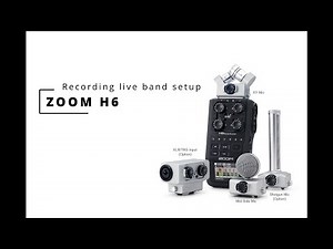 Zoom H6 Audio Recorder, Recording live band set-up