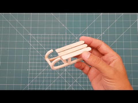 Popsicle Easy Craft II ice cream stick sled