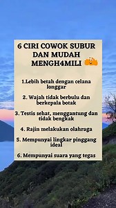 6 ciri cowok subur #reels #viral #fyp @sorotan | Siska