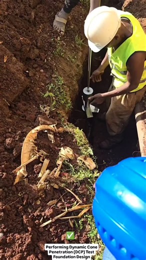 FOS Engineering Solutions on Instagram: "Performing Dynamic Cone Penetration (DCP) Test during a Structural Audit via Non Destructive Testing (NDT) exercise of an existing building. The aim is to establish the engineering properties of the soils on site on which the foundations are built on. The main output will be "The Numeric Value of Soil Bearong Capacity" to be used to assess the capacity of the existing foundations Captured in the footage is an active structural retrofit site in Lavington-N