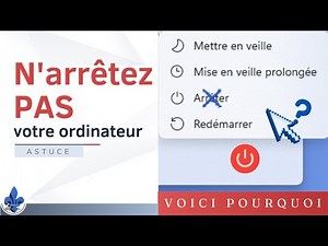 N'Arrêtez PAS votre ordinateur. Voici pourquoi