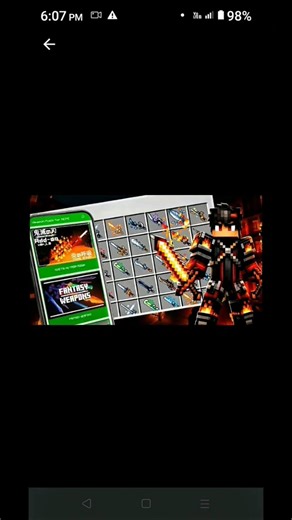 HOW TO DOWNLOAD MINECRAFT WEAPON MOD FOR MINECRAFT MCPE #minecraft #naofloppa #shorts