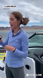 10K views · 89 reactions | The water level at Lake Mead, the largest reservoir in the country that provides irrigation and drinking water to 25 million people, has dropped to an all-time low. ABC News' @kaynawhitworth gives us a look at the lake's conditions. | ABC News Live | Facebook