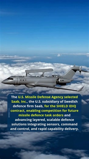 Missile Defense Agency Selects Saab’s U.S. Subsidiary for SHIELD Program IDIQ Contract | Defense Media