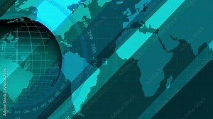 News Studio Background for news report and breaking news on world live report. Newsroom Background for News Broadcasts. Stock Video